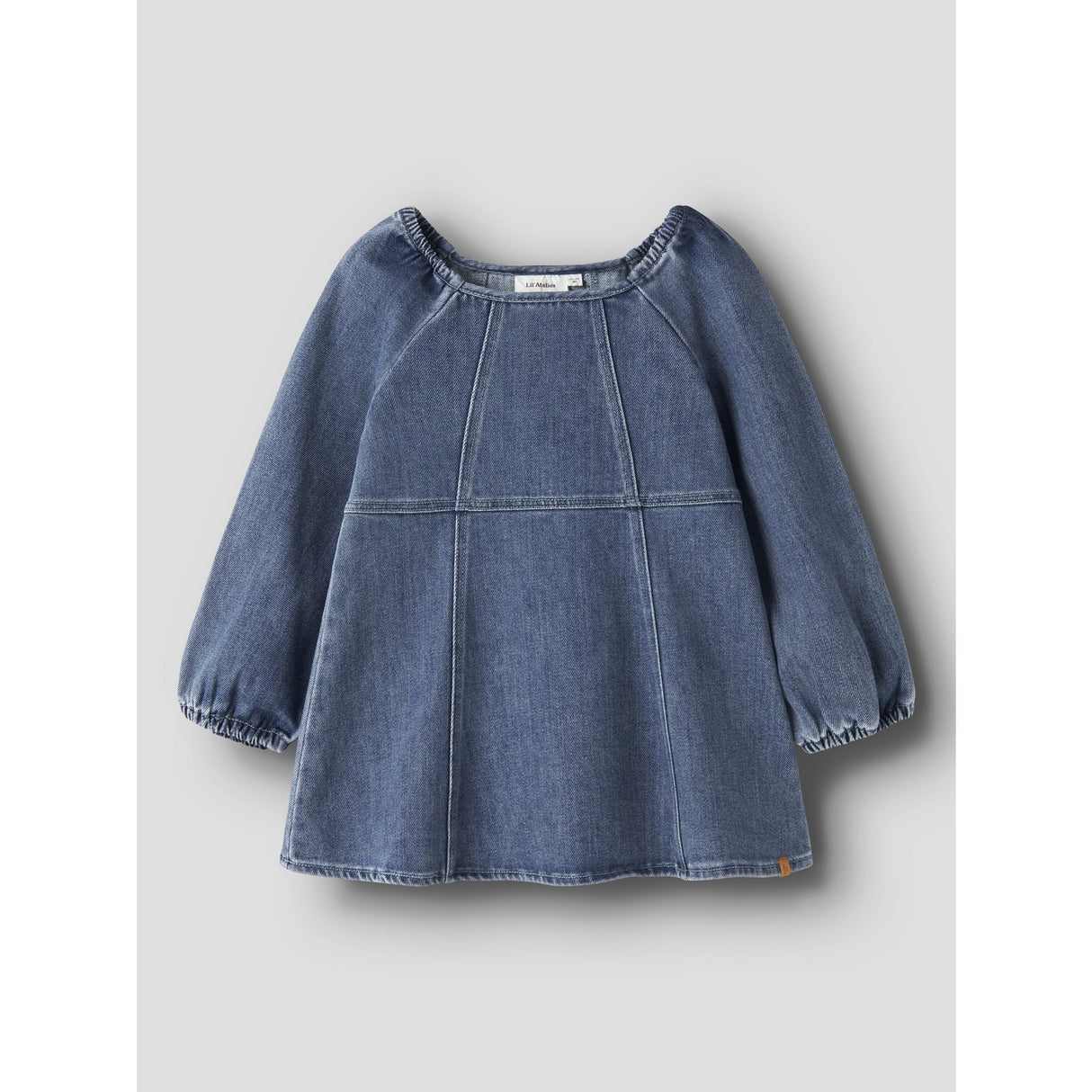 Lil'Atelier Dark Blue Denim Nmfobello Ls Loose Dnm Dress 1144-Se Lil