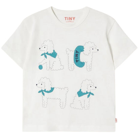 TinyCottons Off-white Poodle Graphic Tee
