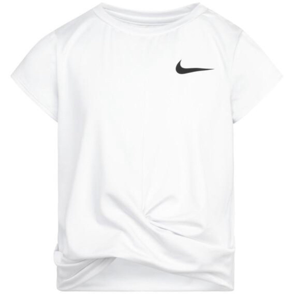 NIKE White All Day Play Twist Hem Tee