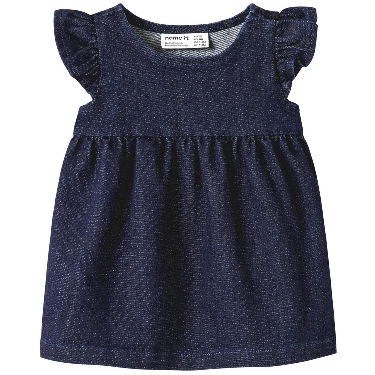 Name It Dark Blue Denim Nbfember Dnm Glitter Dress 1208-Lu