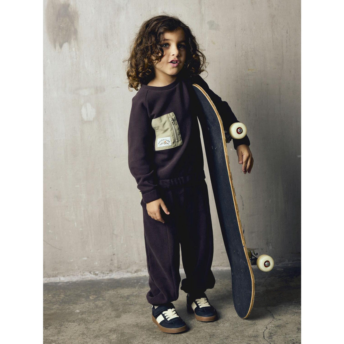 Name It Chocolate Plum Nmmosborne Ls Sweat Top