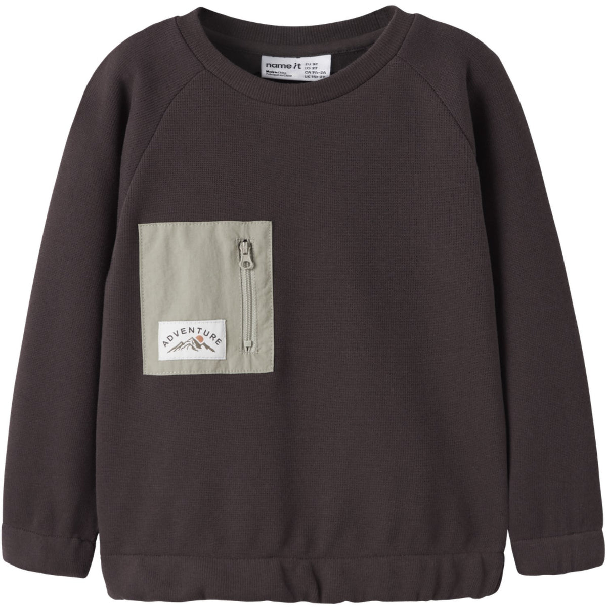 Name It Chocolate Plum Nmmosborne Ls Sweat Top