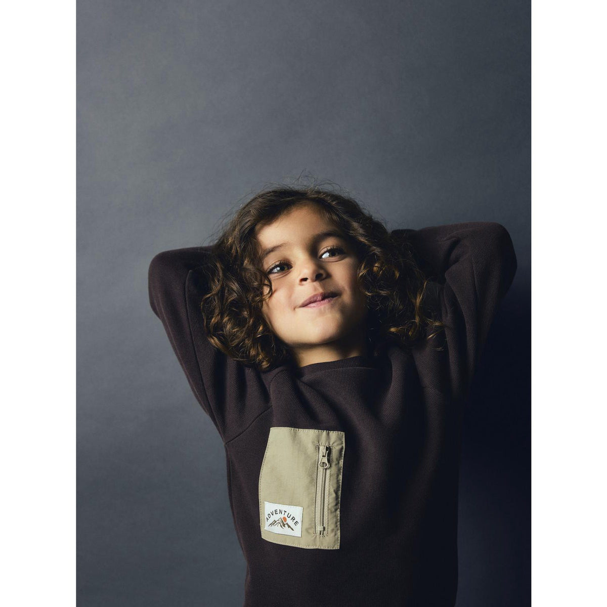 Name It Chocolate Plum Nmmosborne Ls Sweat Top