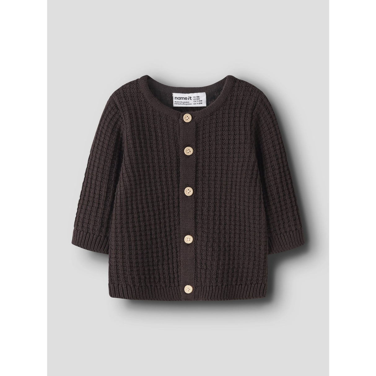 Name It Chocolate Plum Nbmolivar Ls Knit Card