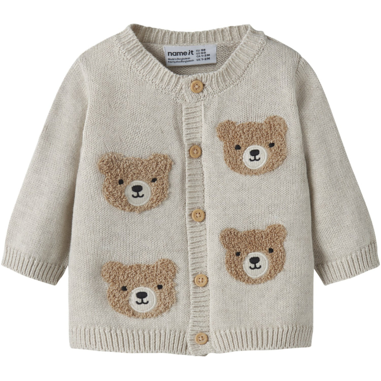 Name It Peyote Melange Nbmobase Ls Knit Card