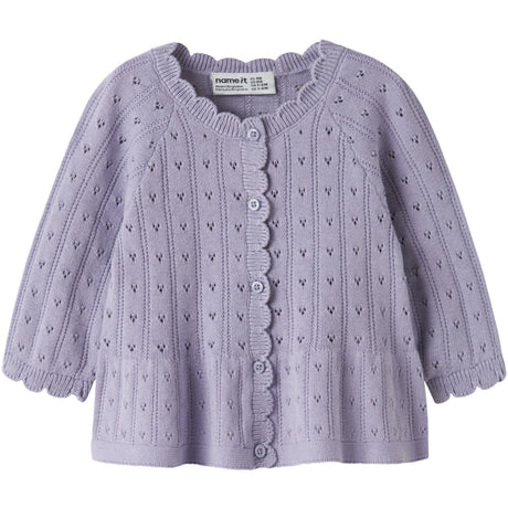 Name It Heirloom Lilac Nbfoxenia Ls Knit Card
