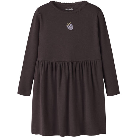 Name It Chocolate Plum Nmfonaya Ls Slim Dress Box