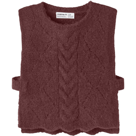Name It Wild Ginger Nmflea Knit Vest