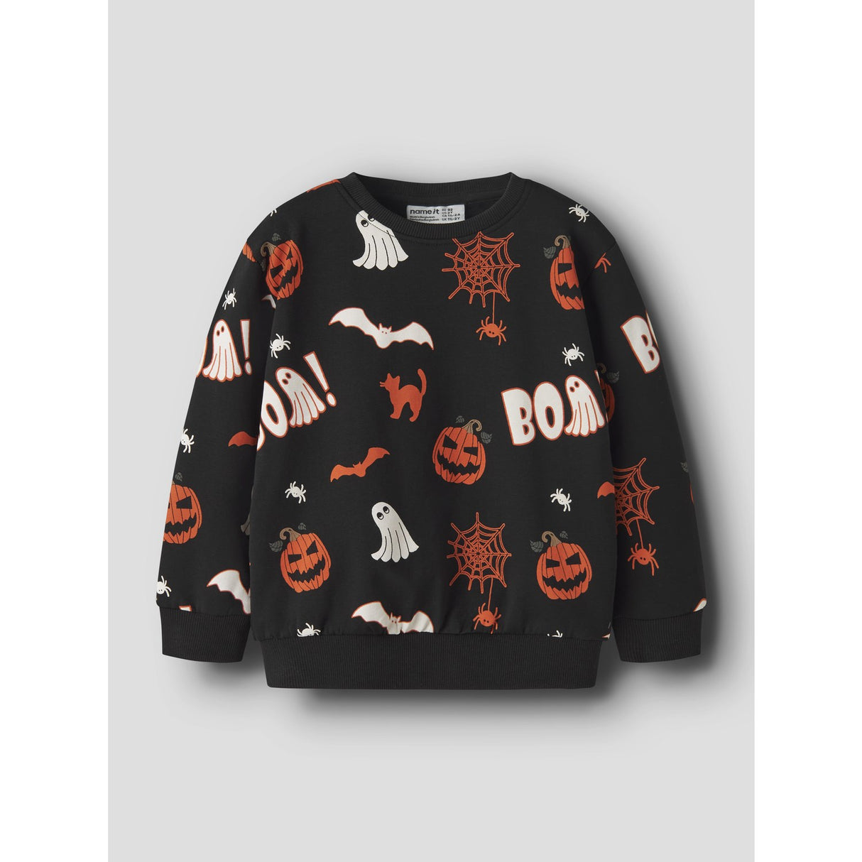 Name It Black Nmnovar Nreg Sweat Box Bru
