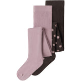 Name It Chocolate Plum Lilas Nmfnina 2P Tights