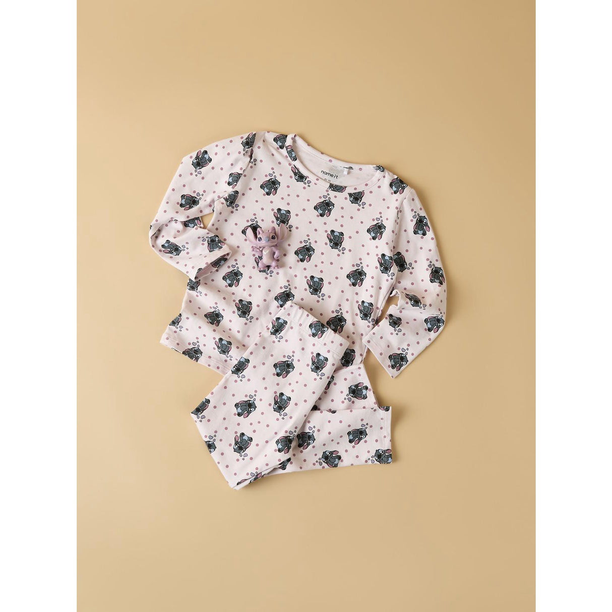 Name It Cradle Pink Nmfandrea Stitch Ls Nreg Top Wdi