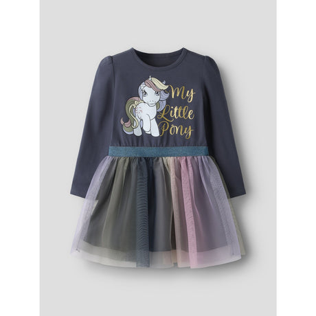 Name It Ombre Blue Nmfsessa Mlp Ls Tulle Dress Cplg