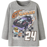 Name It Grey Melange Nmmsteven Hotwheels Ls Nreg Top Mat