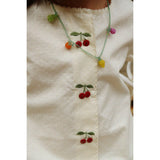 Konges Sløjd Cloud Cream Evia Cherry Dress Gots