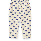 COPENHAGEN COLORS Heart Aop Ocean X Luksusbaby Heart And Dots Pants Loose Fit