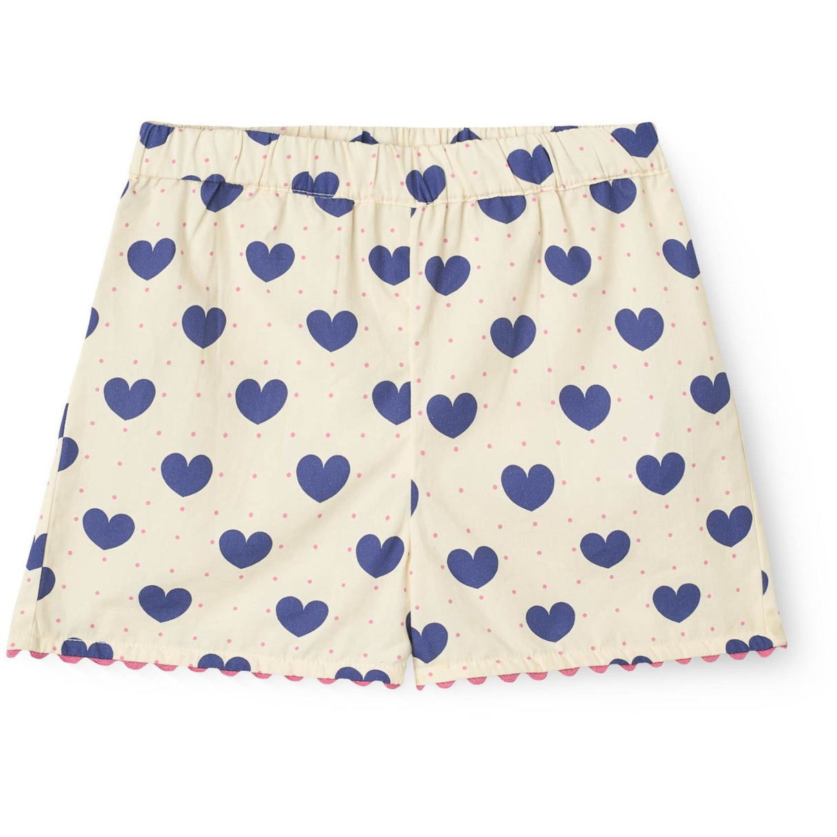 COPENHAGEN COLORS Heart Aop Ocean X Luksusbaby Heart And Dots Blouse W Short Set