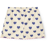 COPENHAGEN COLORS Heart Aop Ocean X Luksusbaby Heart And Dots Blouse W Short Set