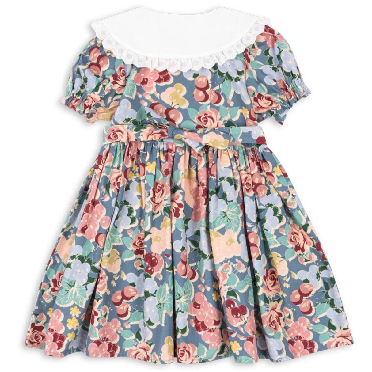 Konges Sløjd Bloomiegrape Blues Coeur Collar Dress Gots