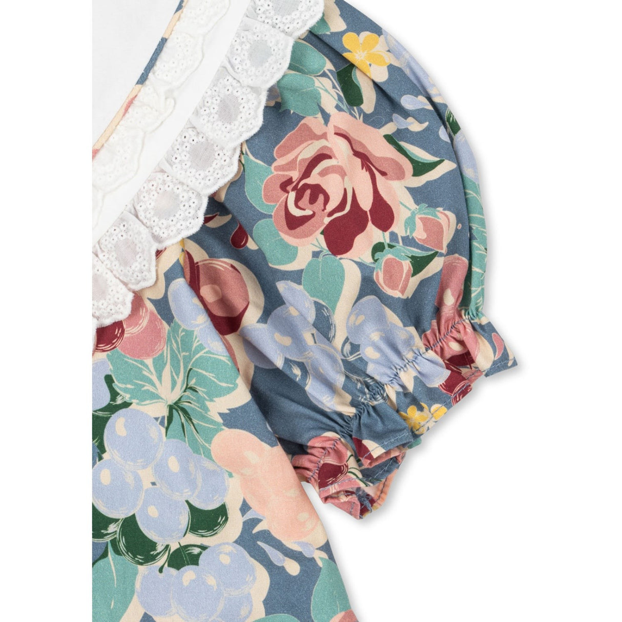 Konges Sløjd Bloomiegrape Blues Coeur Collar Dress Gots