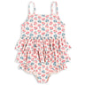 Konges Sløjd Lumina Rose Manuca Frill Swimsuit Grs