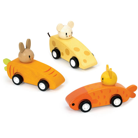 Mentari 3 Race Cars with Winds - Animal Friends