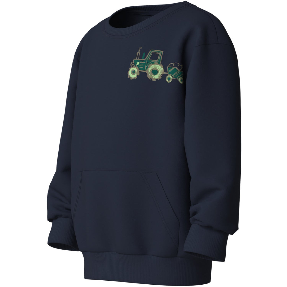 Name It Navy Blazer Tractor Green Nmmvugo Ls Nreg Sweat Bru
