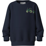 Name It Navy Blazer Tractor Green Nmmvugo Ls Nreg Sweat Bru