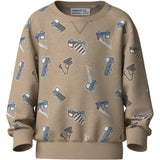 Name It Sesame Excavator Nmmvimo Ls Nreg AOP Sweat Bru