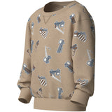 Name It Sesame Excavator Nmmvimo Ls Nreg AOP Sweat Bru