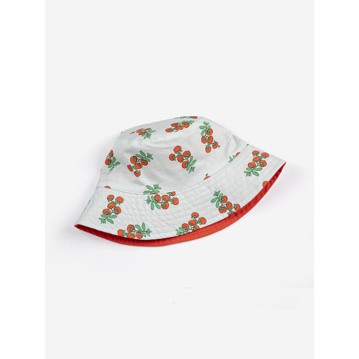 Bobo Choses Red Juicy Tomatoes All Over Reversible Hat
