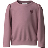 Name It Lilas Heart Embroidery Nmfvima Ls Nreg Sweat Bru