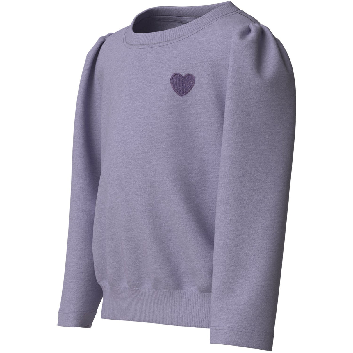 Name It Heirloom Lilac Heart Embroidery Nmfvima Ls Nreg Sweat Bru