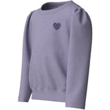 Name It Heirloom Lilac Heart Embroidery Nmfvima Ls Nreg Sweat Bru
