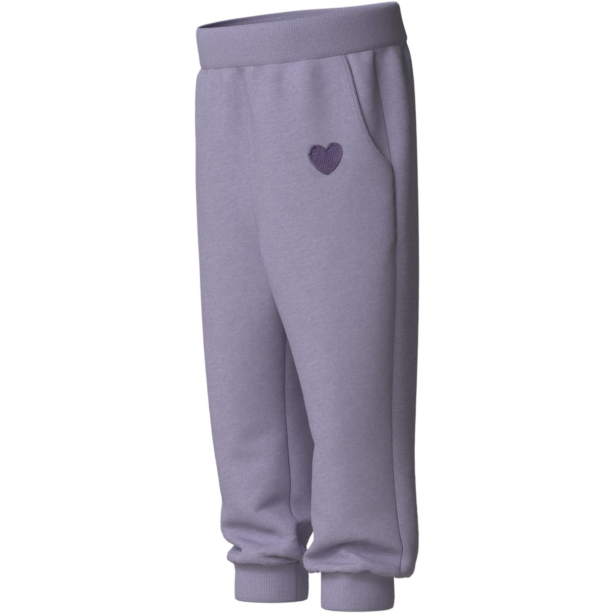 Name It Heirloom Lilac Heart Embroidery Nmfvima Nreg Swe Pants Bru