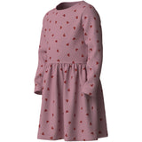 Name It Lilas Red Glitter Hearts Nmfvivian Ls Dress