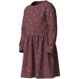 Name It Wild Ginger Pink Glitter Hearts Nmfvivian Ls Dress