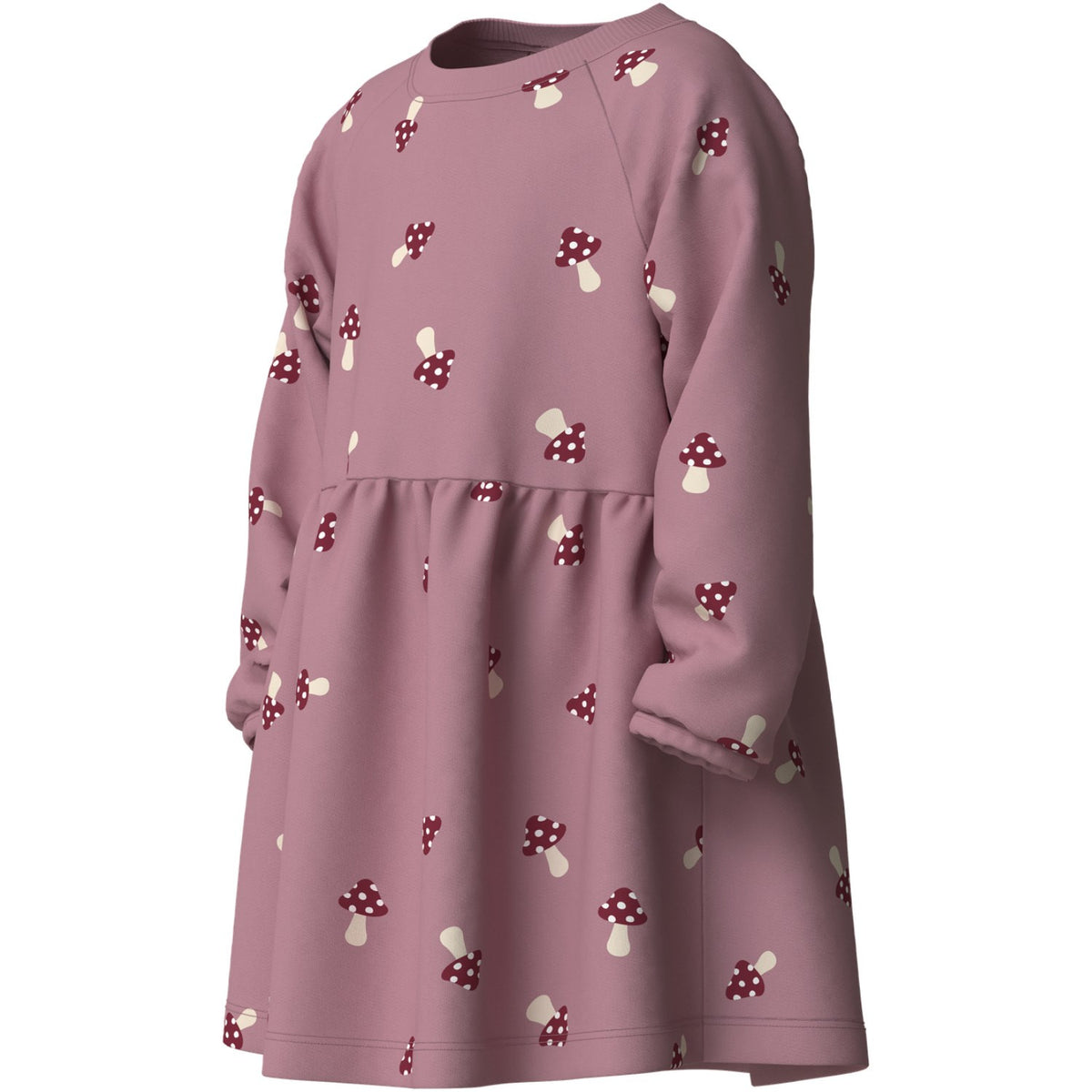 Name It Lilas Mushroom Nmfvolta Ls Swe Dress Bru