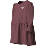 Name It Wild Ginger Heart Embroidery Nmfvima Ls Swe Dress Bru