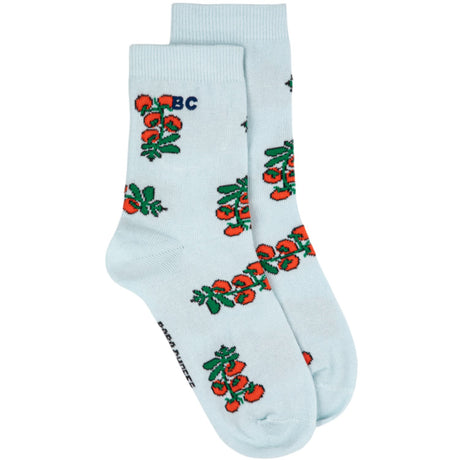 Bobo Choses Light Blue Juicy Tomatoes All Over Short Socks