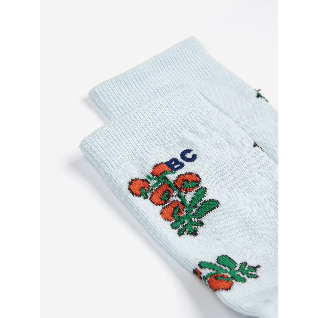 Bobo Choses Light Blue Juicy Tomatoes All Over Short Socks