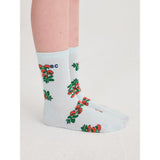 Bobo Choses Light Blue Juicy Tomatoes All Over Short Socks