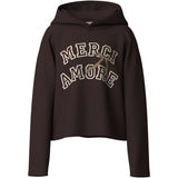 Name It Chocolate Plum Merci Nkfviala Ls Short Rlx Sweat Wh Bru