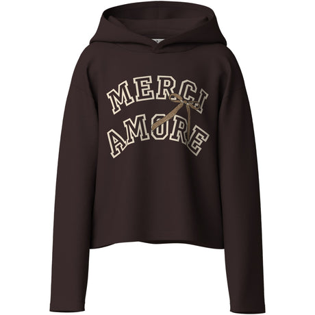 Name It Chocolate Plum Merci Nkfviala Ls Short Rlx Sweat Wh Bru