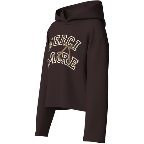 Name It Chocolate Plum Merci Nkfviala Ls Short Rlx Sweat Wh Bru