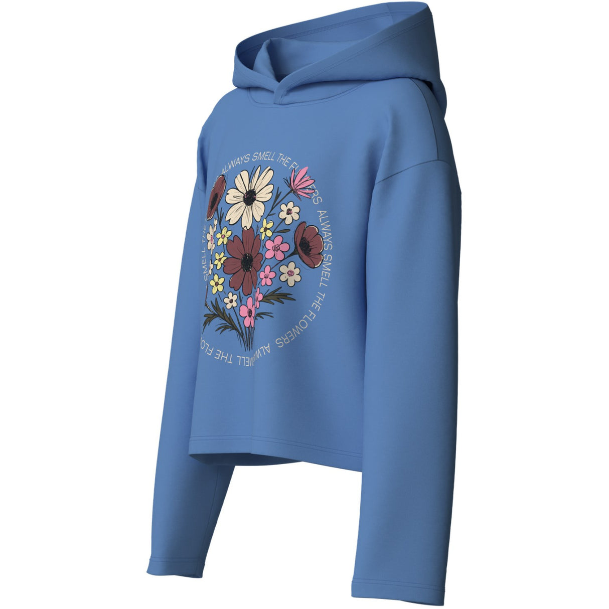 Name It Provence Flowers Nkfviala Ls Short Rlx Sweat Wh Bru