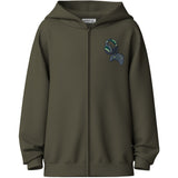 Name It Olive Night Gaming Nkmvoltinus Nreg Sweat Card Wh Bru