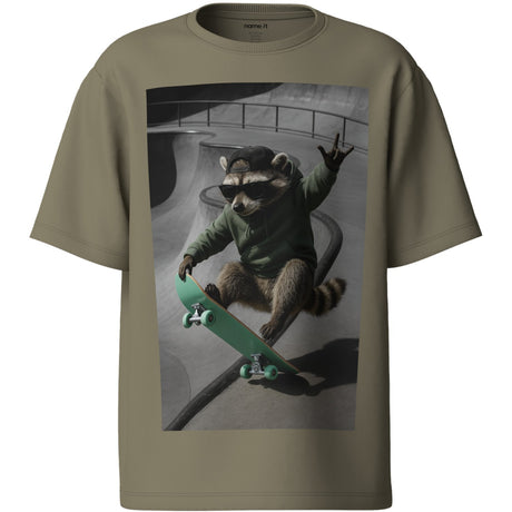 Name It Mermaid Raccoon Skater Nkmvoto Ss Nreg Top