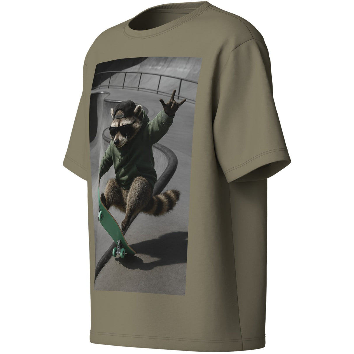 Name It Mermaid Raccoon Skater Nkmvoto Ss Nreg Top