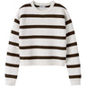 Name It Cloud Dancer Chocolate Plum Nkfvnilla Ls Sh Knit