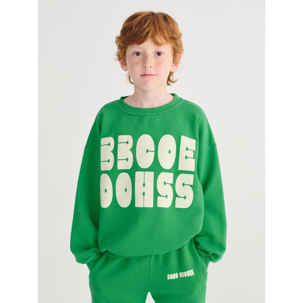 Bobo Choses Green Bobo Choses Modern Sweatshirt